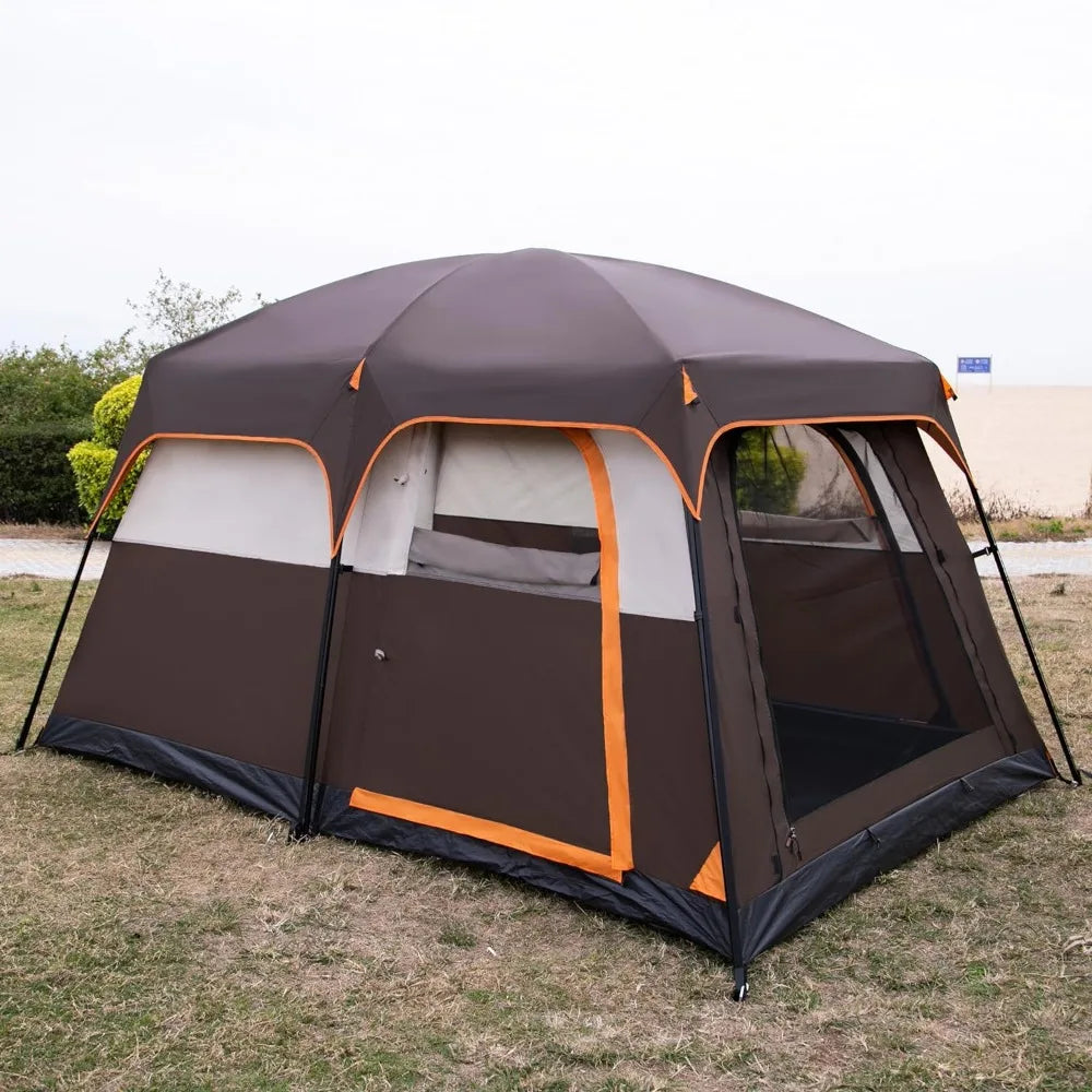 KTT 1-4 Person Tent, 3 doors, 3 windows, Waterproof