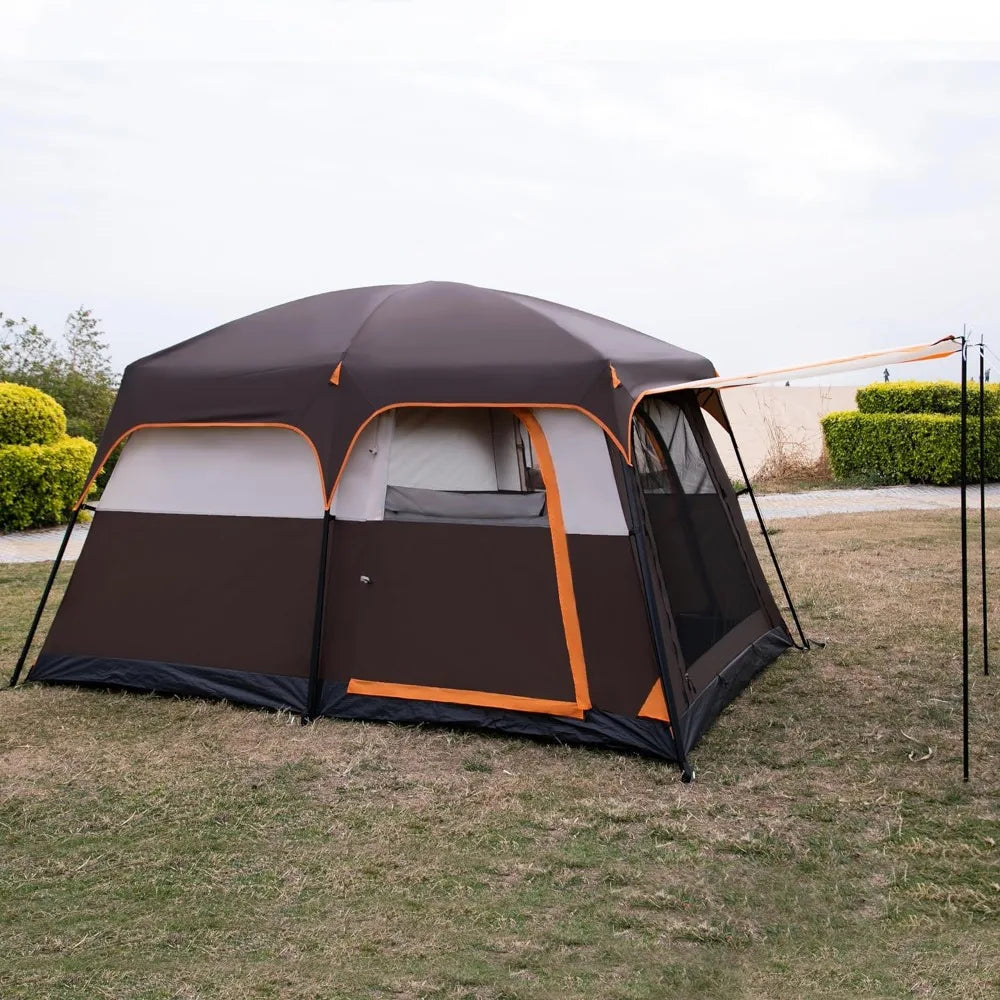 KTT 1-4 Person Tent, 3 doors, 3 windows, Waterproof