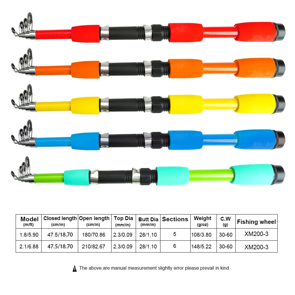 Telescopic Fishing Rod Combo Full Set