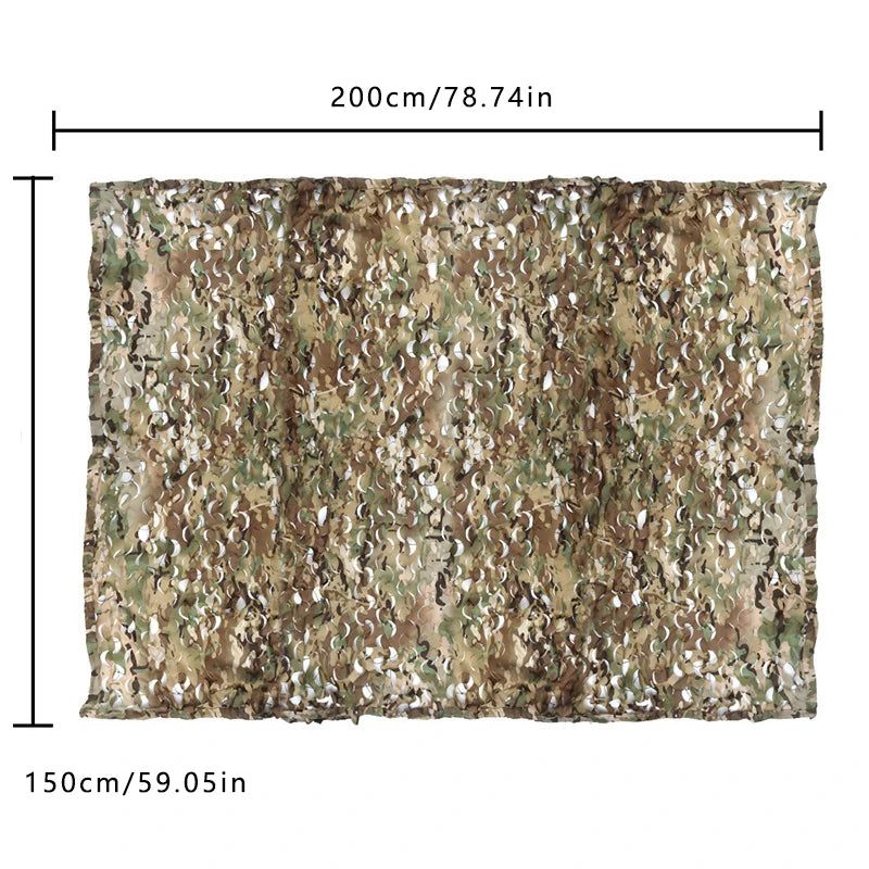 Camo Netting, Camouflage Net Ground Blind for Hunting, Camping, Sunshade, Shooting, Garden Fence Decorations