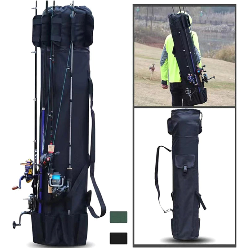 Portable Fishing Rod Bag Pole and Reel Carrier Storage Case