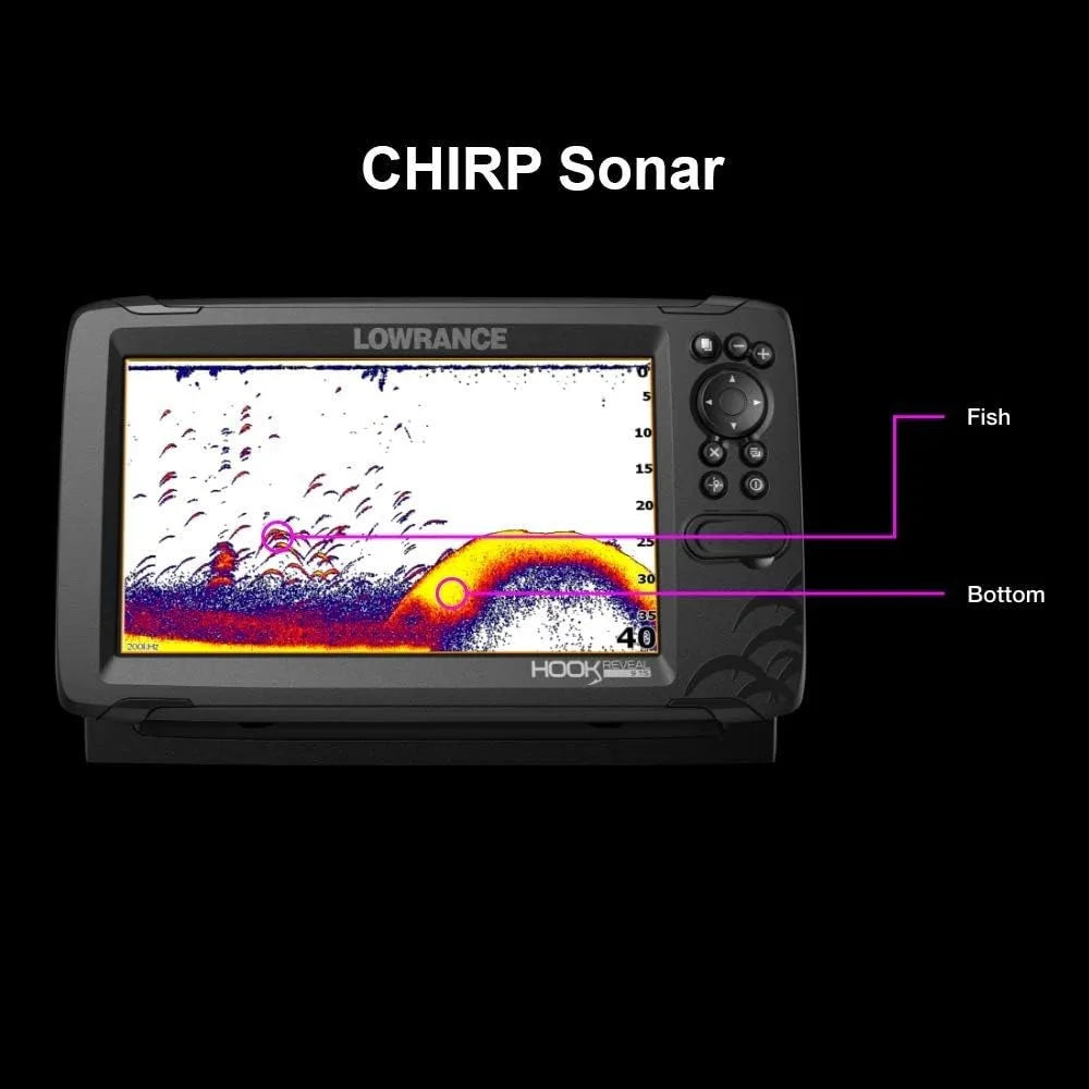 Lowrance Hook Reveal 9 inch Fishfinders with Preloaded C-MAP Options