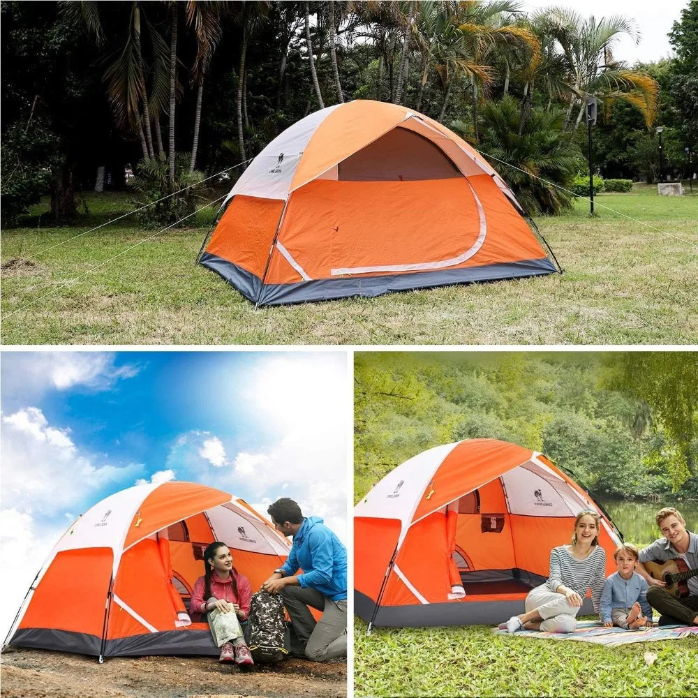 Tents for Camping 4 Person Camping Dome Tent, Waterproof,Spacious, Lightweight Portable Backpacking Tent